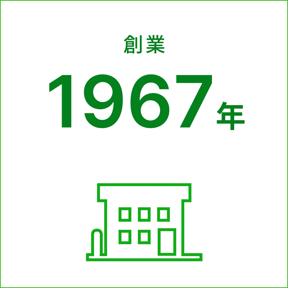 創業1967年